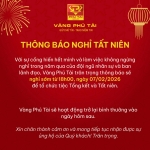 Thông báo nghỉ Tất niên